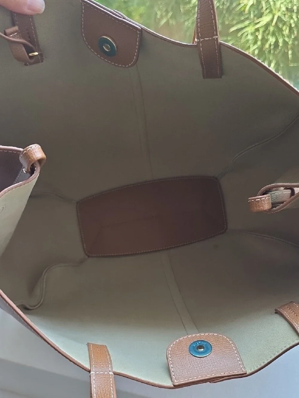 Polène Cyme Tote Bag Edition Textured Camel Leather